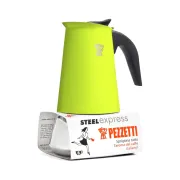 Pezzetti Steelexpress kawiarka stalowa na indukcję pojemność 6 tz / 300 ml kolor zielona