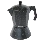 Klausberg Kawiarka aluminiowa na indukcję pojemność 6 tz / 300 ml kolor czarny marmurek