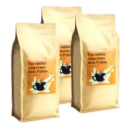 Colombia Supremo Don Pablo Washed kawa ziarnista waga 3 kg zestaw 3 x 1 kg