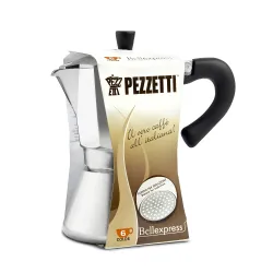 Pezzetti Bellexpress kawiarka aluminiowa na indukcję pojemność 6 tz / 300 ml kolor srebrna