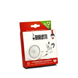 Uszczelki i sitko do kawiarek aluminiowych Bialetti Moka Express rozmiar 2 tz