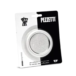 Uszczelki + sitko do kawiarek stal. Pezzetti pojemność 6 tz