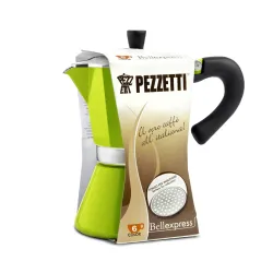 Pezzetti Bellexpress kawiarka aluminiowa na indukcję pojemność 6 tz / 300 ml kolor zielona