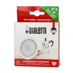 Uszczelka i sitko do kawiarek aluminiowych Bialetti Moka rozmiar 2 tz