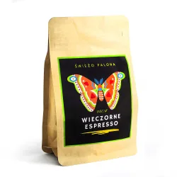 Kawa bezkofeinowa ziarnista Wieczorne Espresso Colombia Sugar Cane Decaf waga 250 g