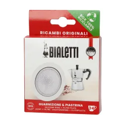Uszczelka i sitko do kawiarek aluminiowych Bialetti Moka rozmiar 3/4 tz