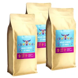 Brazil Cerrado Natural kawa ziarnista waga 3 kg zestaw 3 x 1 kg