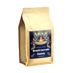 Brazil Cerrado Santos Natural kawa ziarnista waga 500 g