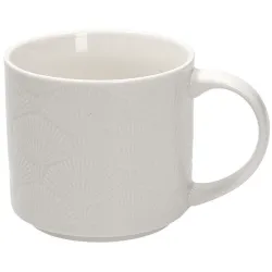 Tognana Fontebasso Relief Radius kubek porcelanowy pojemność 450 ml