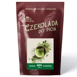 Beskid Chocolate Biała Czekolada do picia 40% z Matchą waga 200 g