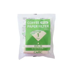 CAFEC Filtry papierowe stożkowe Standard pojemność 1 filiżanka sztuk 100 szt.