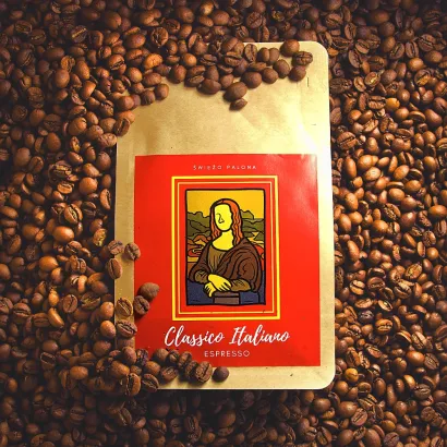Kawa ziarnista Classico Italiano waga 250 g zmielona do ekspresu kolbowego domowego - miniatura 2