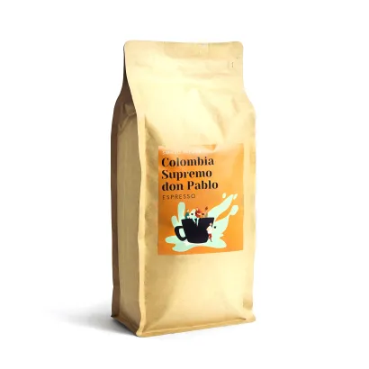 Colombia Supremo Don Pablo Washed kawa ziarnista waga 1 kg - miniatura 1