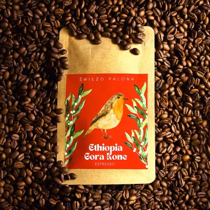 Ethiopia Gora Kone Natural waga 250 zmielona do Kolbowy domowy - miniatura 1