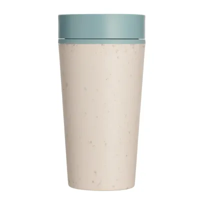 Kubek Circular Cup pojemność 340ml kolor kremowo - błękitny - zdjęcie 3