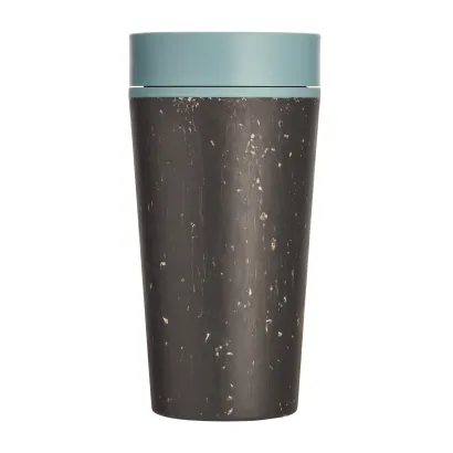 Kubek Circular Cup pojemność 340ml kolor czarno - błękitny - zdjęcie 3