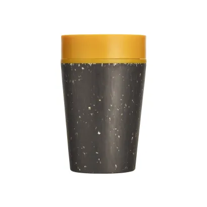 Kubek Circular Cup pojemność 227ml kolor czarno - żółty - zdjęcie 3