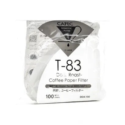 CAFEC Filtry papierowe TH-2 (dawniej T-83) Dark Roast 100 szt. pojemność 4 filiżanki - miniatura 1