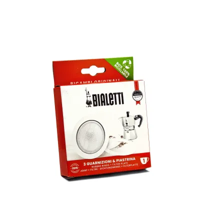 Uszczelki i sitko do kawiarek aluminiowych Bialetti Moka Express rozmiar 1 tz - miniatura 1