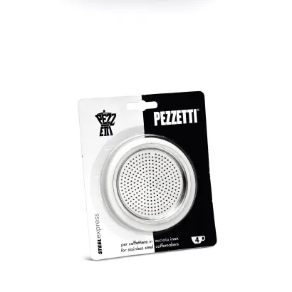 Uszczelki + sitko do kawiarek stal. Pezzetti pojemność 4 tz - miniatura 1