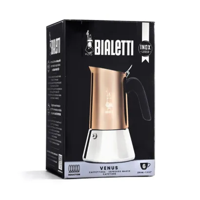 Bialetti New Venus kawiarka stalowa na indukcję pojemność 6 tz / 235 ml kolor miedziana - zdjęcie 2
