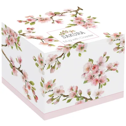 Sakura kubek z drewnianym spodkiem pojemność 350 ml - zdjęcie 4