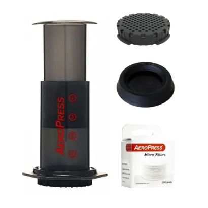 Zestaw Aeropress i filtry uszczelka sitko - miniatura 1