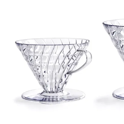 Hario dripper V60 plastikowy przezroczysty rozmiar V02 - zdjęcie 3