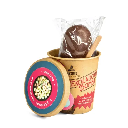 Beskid Chocolate Czekoladowa Bomba Jajo mleczna z piankami marshmallow waga 45 g - miniatura 2