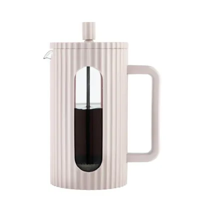 Klausberg French press zaparzacz do kawy i herbaty pojemność 1000 ml kolor beżowy - miniatura 1