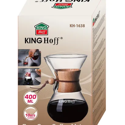 Kinghoff Szklany zaparzacz do kawy pojemność 400 ml - miniatura 2