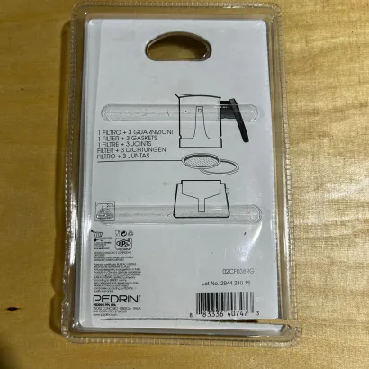 OUTLET Uszczelki silikonowe i sitko do kawiarek stalowych Pedrini rozmiar 6 tz - miniatura 2