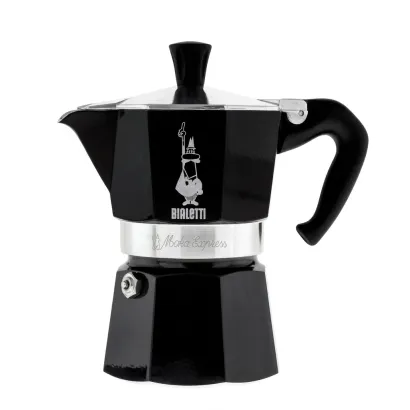 Bialetti Moka Express Color kawiarka aluminiowa na gaz pojemność 3 tz / 130 ml kolor czarna - miniatura 1