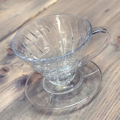 Hario dripper V60 plastikowy przezroczysty rozmiar V01 - zdjęcie 2