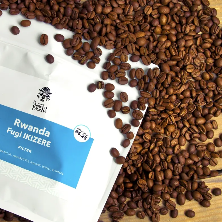 Rwanda Fugi IKIZERE Natural Red Bourbon waga 250 zmielona do przelewowy / drip / Chemex - zdjęcie 1