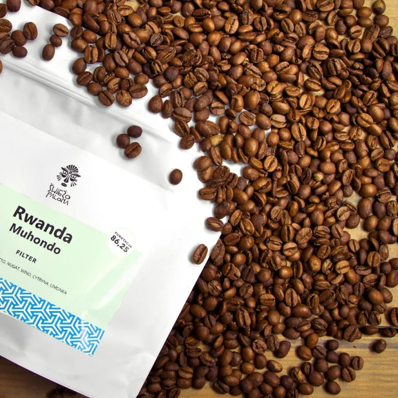 Rwanda Muhondo Grade A1 Natural Bourbon 250g waga 250 zmielona do przlewowy / drip / Chemex