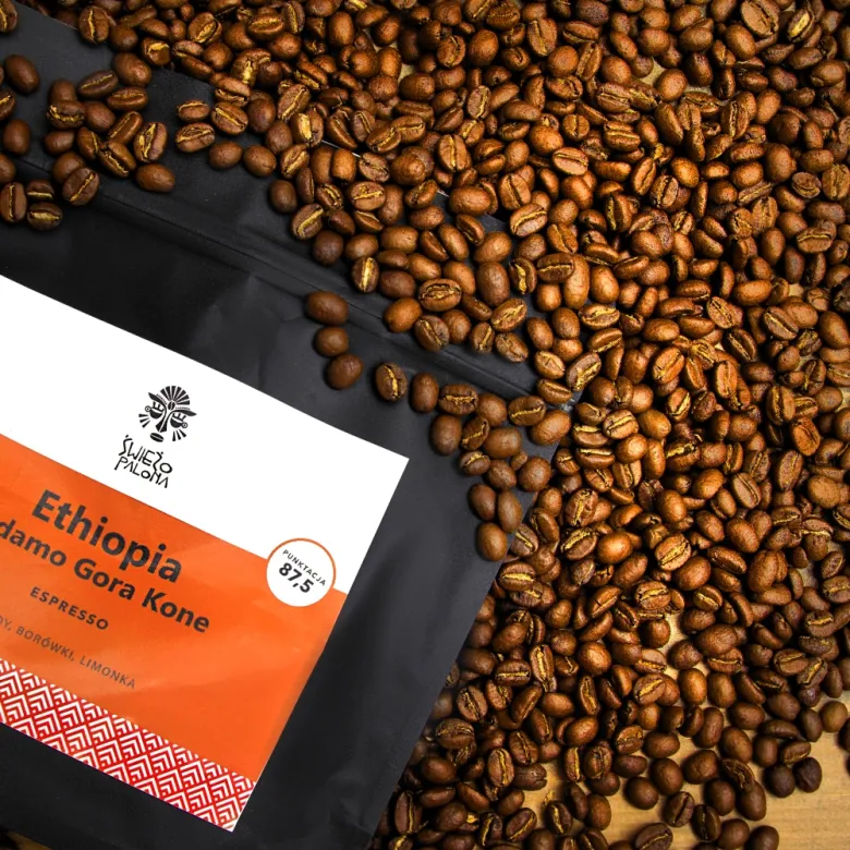 Ethiopia Sidamo Gora Kone Washing Station waga 250 zmielona do kolbowy domowy