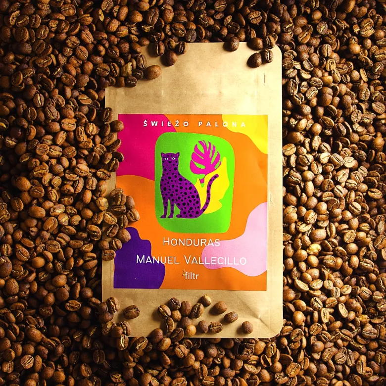 Honduras Manuel Vallecillo Los Primos Washed waga 250 zmielona do Frenchpress/Aeropress