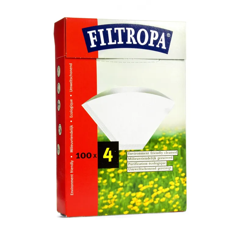 Filtropa Filtry no. 4 do dripperów i ekspresów przelewowych pojemność 1-4 filiżanki