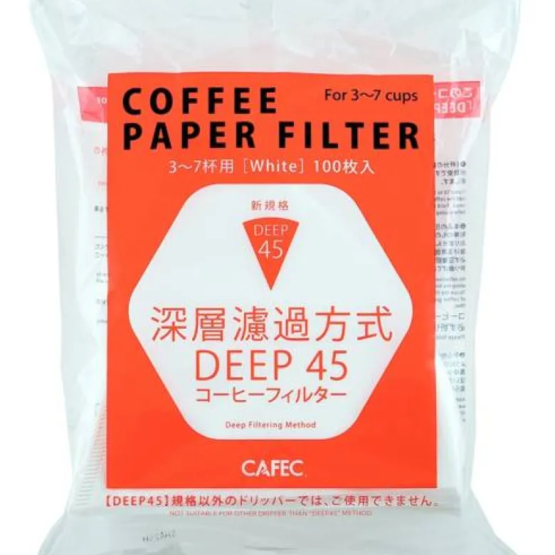 CAFEC Filtry papierowe Deep 45 pojemność 3-7 filiżanek sztuk 100 szt. - zdjęcie 1