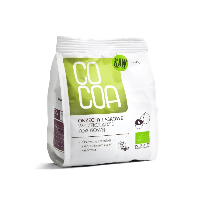 COCOA Orzechy laskowe w czekoladzie kokosowej BIO waga 70 g