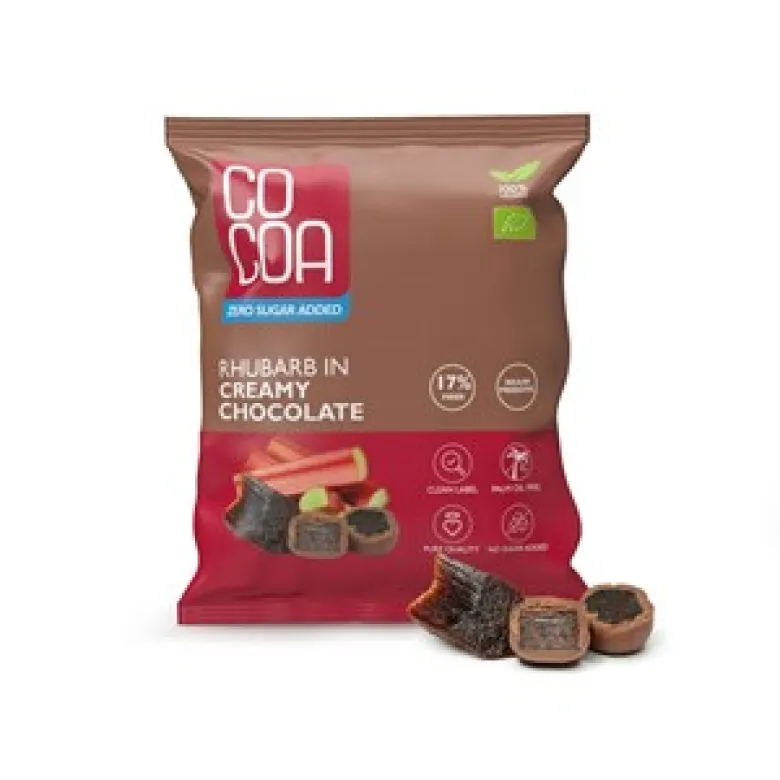 COCOA Rabarbar w czekoladzie creamy BIO waga 70 g