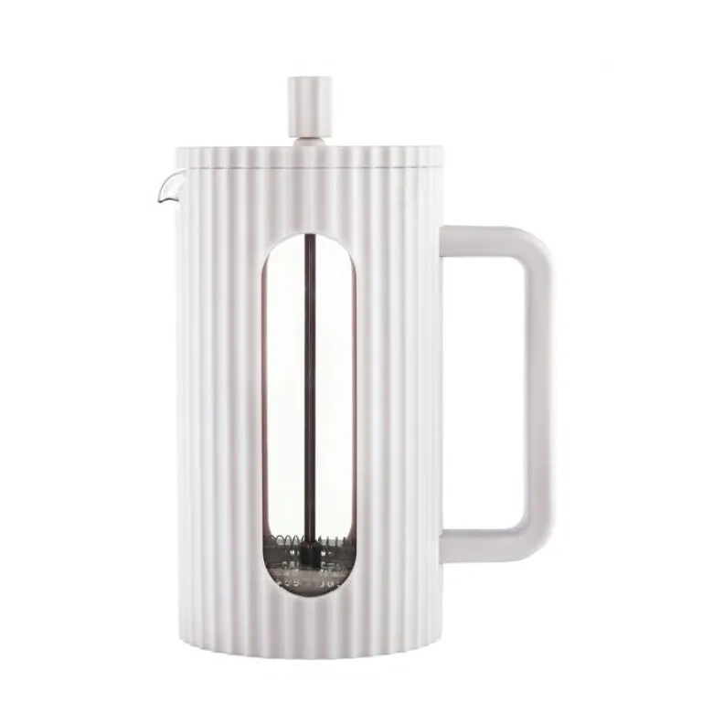 Klausberg French press zaparzacz do kawy i herbaty pojemność 1000 ml kolor kremowy - zdjęcie 1
