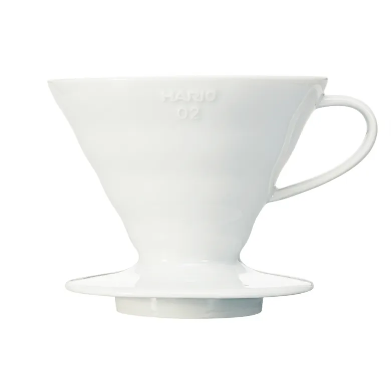 Hario dripper V60 ceramiczny kolor biały rozmiar V02 - zdjęcie 1