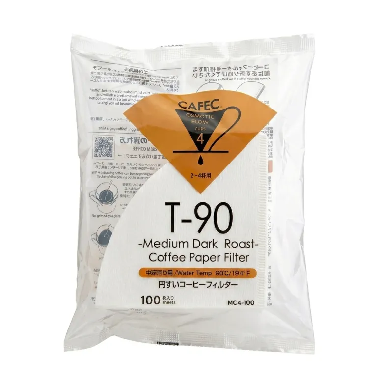 CAFEC Filtry papierowe TH-3 (dawniej T-90) Medium Roast 100 szt. pojemność 4 filiżanki - zdjęcie 1