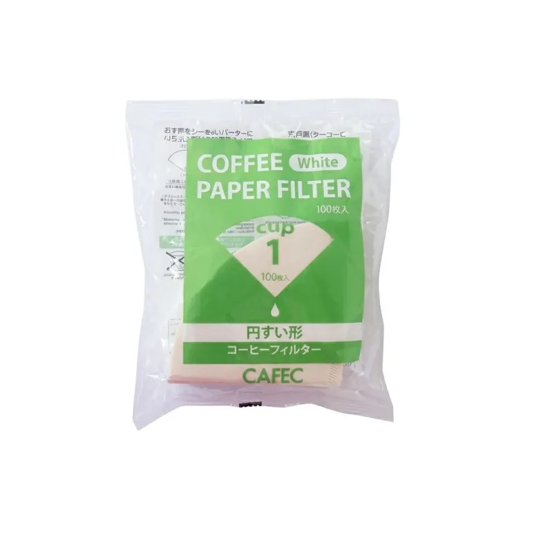 CAFEC Filtry papierowe stożkowe Standard pojemność 1 filiżanka sztuk 100 szt.