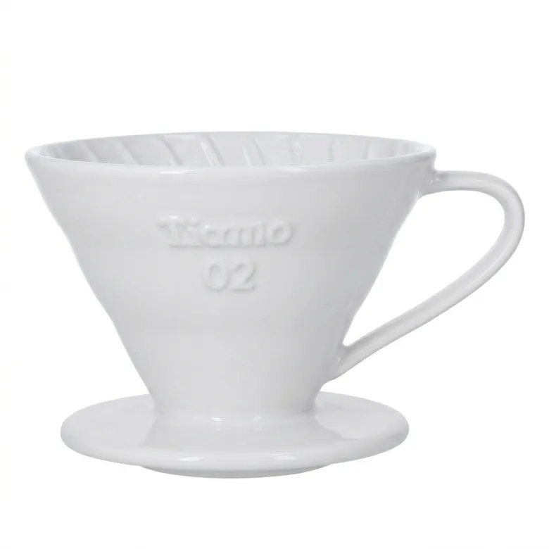 Dripper Ceramiczny Tiamo kolor biały rozmiar V02