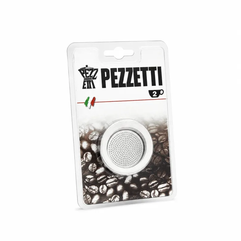 Uszczelki i sitko do kawiarek aluminiowych Pezzetti 2 tz